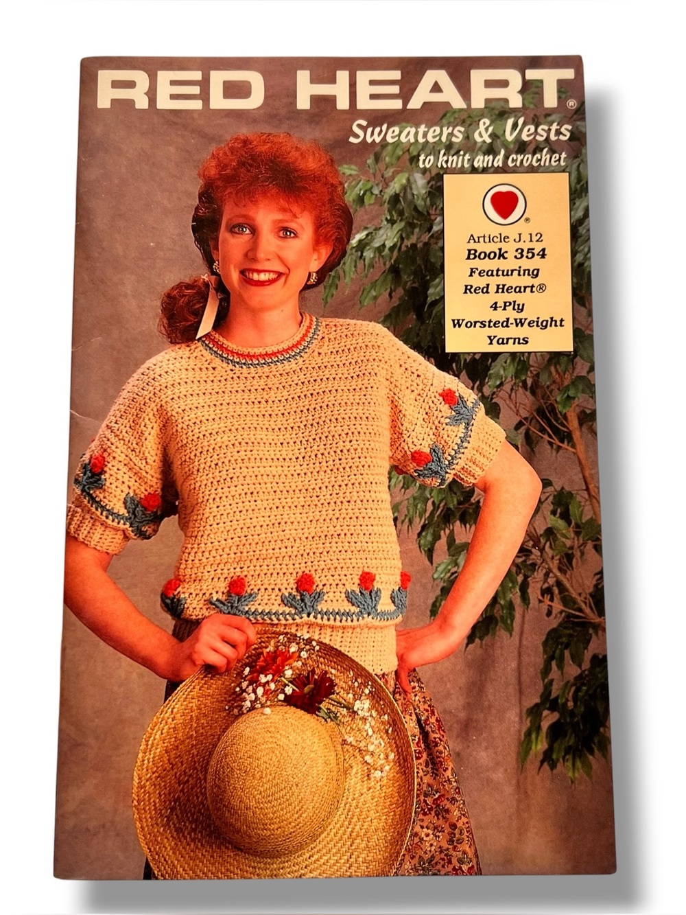 Red Heart Warm Weather Crochet Book 354 Crochet Sweaters Vests Patterns D-2